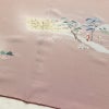 訪問着 良品 縮緬 正絹 風景柄 袷仕立て 身丈165cm 裄丈67.5cm 箔 一部しつけ糸付き フォーマル 着物 くすみピンク ピンク_画像13