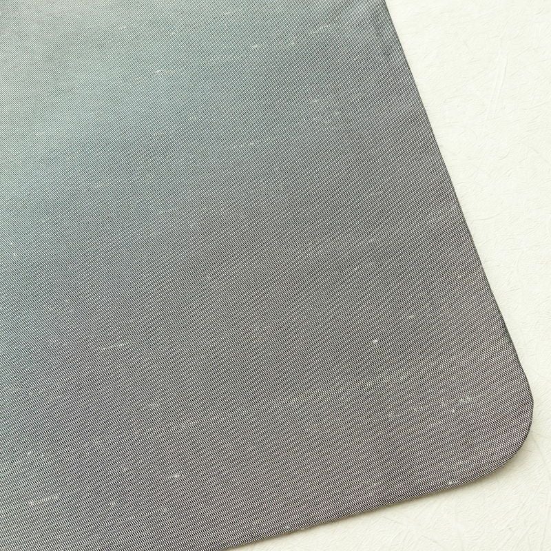 付け下げ 良品 紬地 正絹 木の葉・植物柄 袷仕立て 身丈157.5cm 裄丈64cm 着物 グレー_画像16