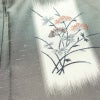 付け下げ 良品 紬地 正絹 木の葉・植物柄 袷仕立て 身丈157.5cm 裄丈64cm 着物 グレー_画像18