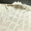 大島紬 付下 良品 証紙なし しつけ糸付き 正絹 幾何学柄・抽象柄 袷仕立て 身丈163.5cm 裄丈65cm 着物 白_画像16