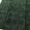 紬 良品 正絹 木の葉・植物柄 袷仕立て 身丈161cm 裄丈68cm 着物 緑・うぐいす色_画像4