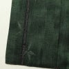 紬 良品 正絹 木の葉・植物柄 袷仕立て 身丈161cm 裄丈68cm 着物 緑・うぐいす色_画像11