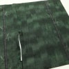 紬 良品 正絹 木の葉・植物柄 袷仕立て 身丈161cm 裄丈68cm 着物 緑・うぐいす色_画像12