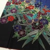 振袖 良品 縮緬 正絹 花柄 袷仕立て 身丈171cm 裄丈73cm フォーマル 蝶 着物 青・紺_画像4