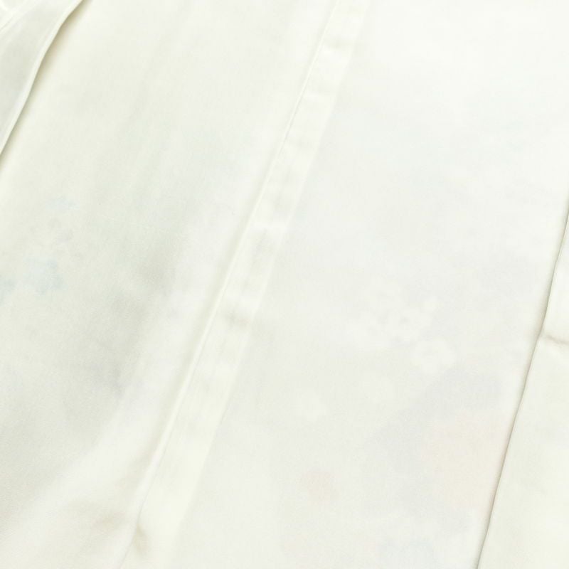 小紋 良品 正絹 花柄 袷仕立て 身丈156cm 裄丈64.5cm 箔 ピンク_画像16