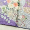 振袖 良品 落款入り 金駒刺繍 正絹 花柄 袷仕立て 身丈166.5cm 裄丈67cm 箔 金彩 着物 青・紺_画像10
