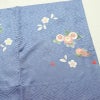 振袖 良品 落款入り 金駒刺繍 正絹 花柄 袷仕立て 身丈166.5cm 裄丈67cm 箔 金彩 着物 青・紺_画像14
