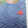 振袖 良品 落款入り 金駒刺繍 正絹 花柄 袷仕立て 身丈166.5cm 裄丈67cm 箔 金彩 着物 青・紺_画像15