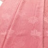 色無地 しつけ糸付き 一つ紋付き 正絹 木の葉・植物柄 袷仕立て 身丈161.5cm 裄丈64.5cm フォーマル 着物 ピンク_画像5