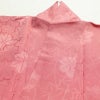 色無地 しつけ糸付き 一つ紋付き 正絹 木の葉・植物柄 袷仕立て 身丈161.5cm 裄丈64.5cm フォーマル 着物 ピンク_画像17