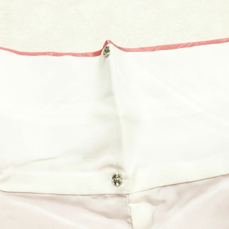 色無地 しつけ糸付き 一つ紋付き 正絹 木の葉・植物柄 袷仕立て 身丈161.5cm 裄丈64.5cm フォーマル 着物 ピンク_画像20