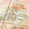 訪問着 良品 綸子 正絹 古典柄 袷仕立て 身丈158cm 裄丈65cm 箔 フォーマル 着物 ピンク_画像7