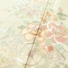 付け下げ 美品 蘇州刺繍 しつけ糸付き スワトウ刺繍 一つ紋付き 正絹 花柄 袷仕立て 身丈166cm 裄丈70cm 刺繍 フォーマル 着物 クリーム_画像7