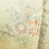 付け下げ 美品 蘇州刺繍 しつけ糸付き スワトウ刺繍 一つ紋付き 正絹 花柄 袷仕立て 身丈166cm 裄丈70cm 刺繍 フォーマル 着物 クリーム_画像11