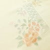 付け下げ 美品 蘇州刺繍 しつけ糸付き スワトウ刺繍 一つ紋付き 正絹 花柄 袷仕立て 身丈166cm 裄丈70cm 刺繍 フォーマル 着物 クリーム_画像14