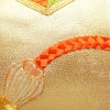 名古屋帯 太鼓柄 良品 金駒刺繍 正絹 古典柄 名古屋仕立て 箔 刺繍 金糸 帯 金・銀_画像4