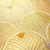 袋帯 六通柄 フォーマル用 正絹 木の葉・植物柄 金糸 帯 金・銀_画像3