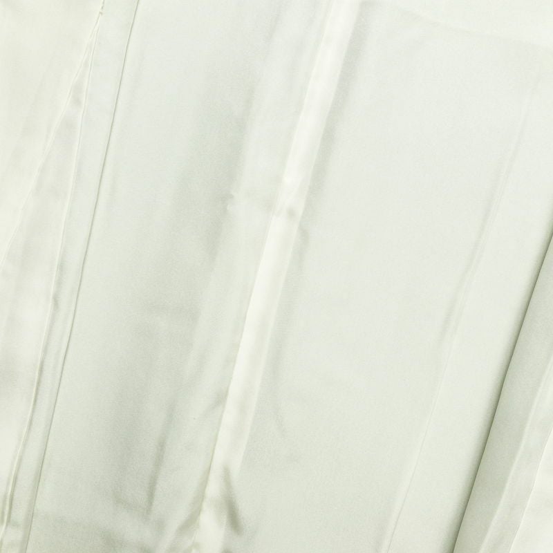 付け下げ 良品 落款入り 金駒刺繍 縮緬 正絹 古典柄 袷仕立て 身丈163cm 裄丈66cm 箔 一部しつけ糸付き フォーマル 着物 緑・うぐいす色_画像20