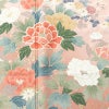 訪問着 良品 縮緬 正絹 花柄 袷仕立て 身丈162.5cm 裄丈66.5cm 金彩 フォーマル 着物 ピンク_画像6