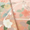 訪問着 良品 縮緬 正絹 花柄 袷仕立て 身丈162.5cm 裄丈66.5cm 金彩 フォーマル 着物 ピンク_画像10