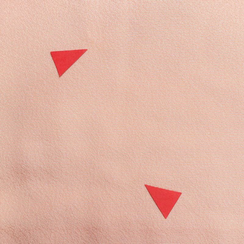 訪問着 良品 縮緬 正絹 花柄 袷仕立て 身丈162.5cm 裄丈66.5cm 金彩 フォーマル 着物 ピンク_画像14