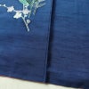 付け下げ 正絹 紬地 花柄 袷仕立て 身丈157.5cm 裄丈65cm 着物 青・紺_画像9