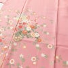 訪問着 美品 しつけ糸付き 正絹 古典柄 袷仕立て 身丈161cm 裄丈63cm 箔 金彩 菊 フォーマル 着物 ピンク_画像5
