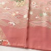 訪問着 美品 しつけ糸付き 正絹 古典柄 袷仕立て 身丈161cm 裄丈63cm 箔 金彩 菊 フォーマル 着物 ピンク_画像11