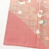 訪問着 美品 しつけ糸付き 正絹 古典柄 袷仕立て 身丈161cm 裄丈63cm 箔 金彩 菊 フォーマル 着物 ピンク_画像12