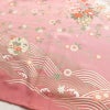 訪問着 美品 しつけ糸付き 正絹 古典柄 袷仕立て 身丈161cm 裄丈63cm 箔 金彩 菊 フォーマル 着物 ピンク_画像13