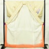 付け下げ 良品 紬地 正絹 花柄 袷仕立て 身丈167cm 裄丈66.5cm 着物 クリーム_画像3