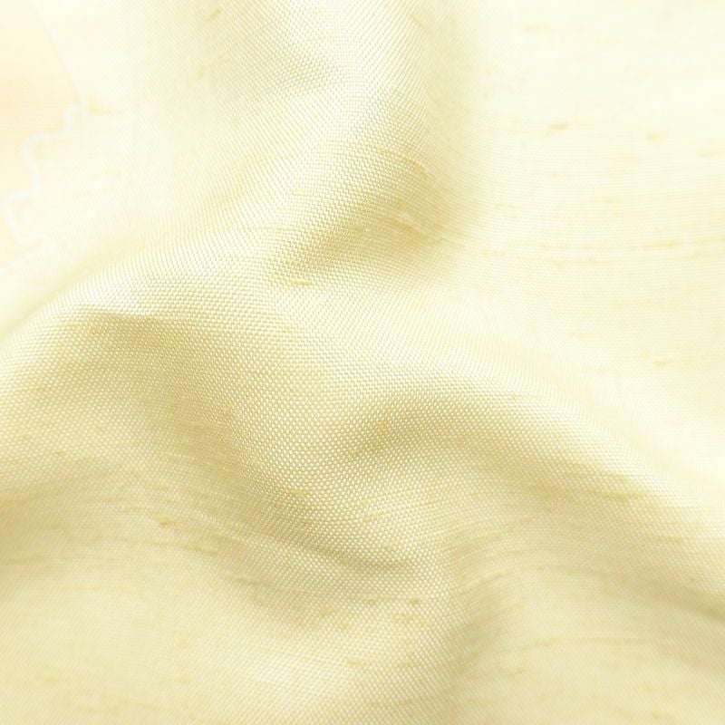 付け下げ 良品 紬地 正絹 花柄 袷仕立て 身丈167cm 裄丈66.5cm 着物 クリーム_画像21