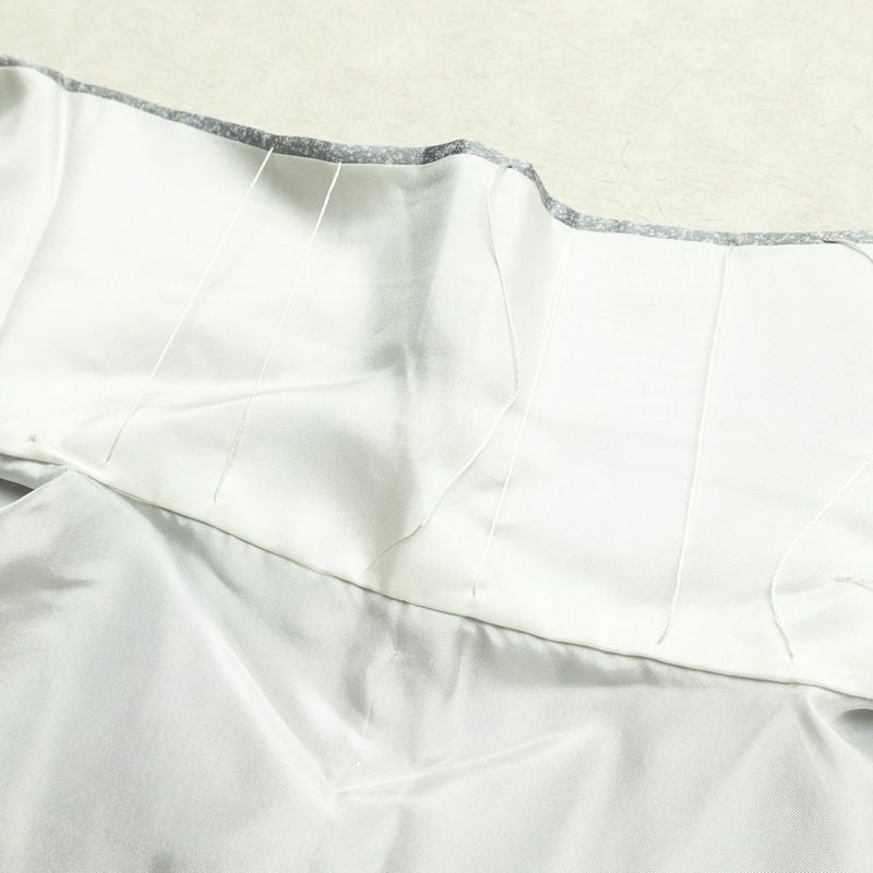 訪問着 正絹 古典柄 袷仕立て 身丈159cm 裄丈66.5cm 金彩 フォーマル 着物 紫・藤色_画像18