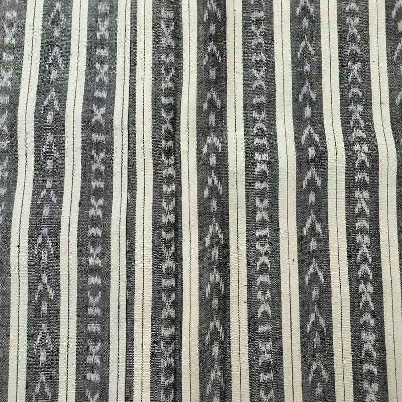 紬 良品 しつけ糸付き 正絹 縞柄・線柄 袷仕立て 身丈159.5cm 裄丈65.5cm 着物 グレー_画像6