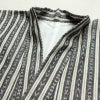 紬 良品 しつけ糸付き 正絹 縞柄・線柄 袷仕立て 身丈159.5cm 裄丈65.5cm 着物 グレー_画像16