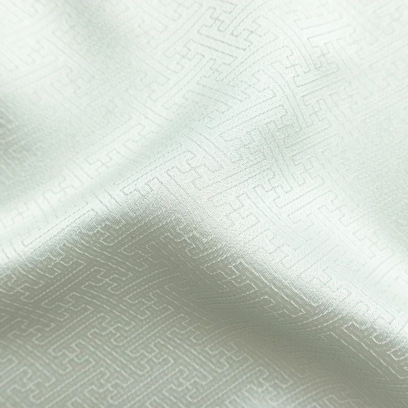 訪問着 美品 綸子 花柄 袷仕立て 身丈166.5cm 裄丈69.5cm 箔 一部しつけ糸付き フォーマル 着物 青・紺_画像21