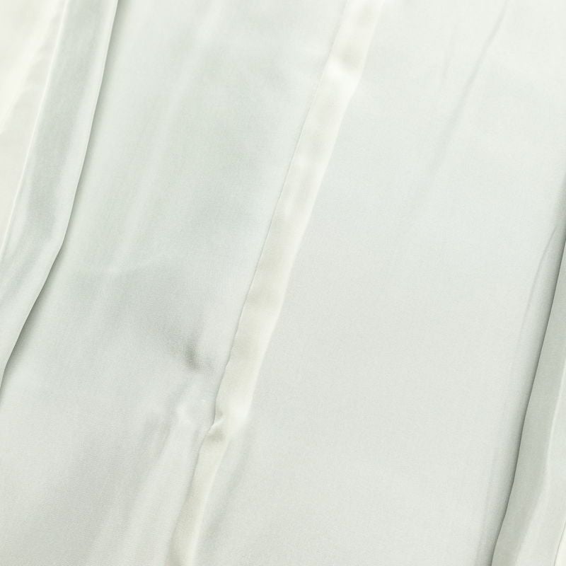 付け下げ 美品 しつけ糸付き 縮緬 正絹 人物・動物柄 袷仕立て 身丈161cm 裄丈64cm 箔 共八掛 フォーマル 着物 緑・うぐいす色_画像19