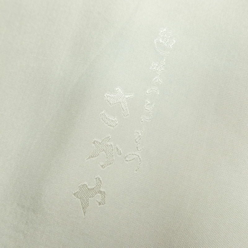 小紋 良品 縮緬 付下小紋 正絹 風景柄 袷仕立て 身丈160.5cm 裄丈67.5cm 着物 茶_画像21