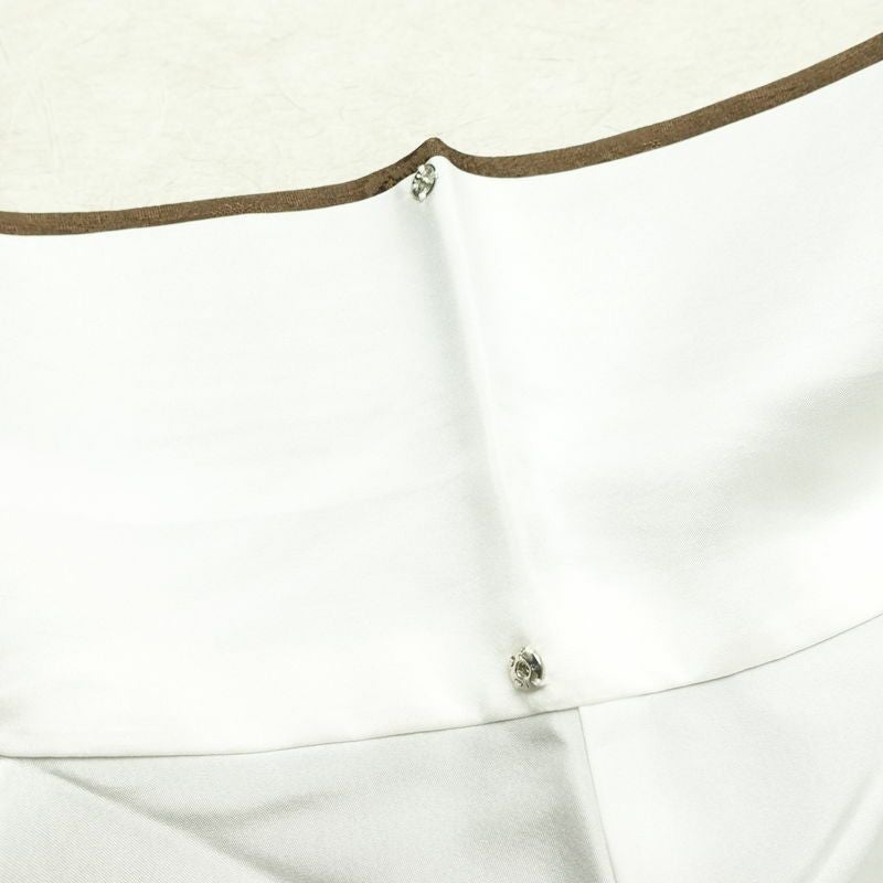 付け下げ 美品 正絹 その他の柄 袷仕立て 身丈165cm 裄丈67cm フォーマル 着物 緑・うぐいす色_画像19