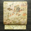 袋帯 六通柄 フォーマル用 正絹 古典柄 箔 金糸 帯 金・銀_画像2