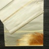 袋帯 太鼓柄 金駒刺繍 フォーマル用 正絹 幾何学柄・抽象柄 刺繍 帯 ベージュ_画像14