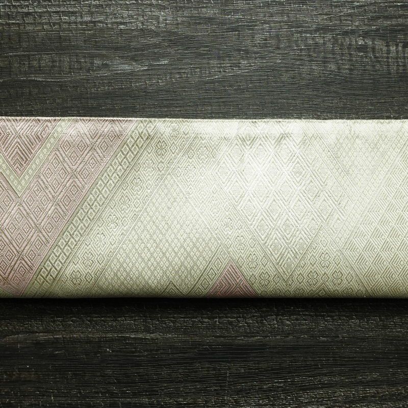 袋帯 全通柄 フォーマル用 正絹 古典柄 箔 帯 金・銀_画像15