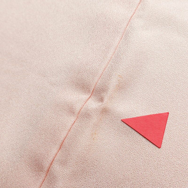 訪問着 金駒刺繍 正絹 古典柄 袷仕立て 身丈164cm 裄丈68cm 箔 金彩 フォーマル 着物 ピンク_画像13