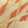 袋帯 つづれ織 太鼓柄 良品 フォーマル用 正絹 木の葉・植物柄 金糸 帯 クリーム_画像2