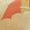 袋帯 つづれ織 太鼓柄 良品 フォーマル用 正絹 木の葉・植物柄 金糸 帯 クリーム_画像5