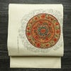 名古屋帯 太鼓柄 落款入り 正絹 幾何学柄・抽象柄 名古屋仕立て 帯 クリーム_画像1