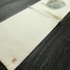 名古屋帯 太鼓柄 落款入り 正絹 その他の柄 名古屋仕立て 箔 帯 クリーム_画像8