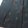 紬 良品 しつけ糸付き 正絹 花柄 袷仕立て 身丈160cm 裄丈64.5cm 着物 青・紺_画像4