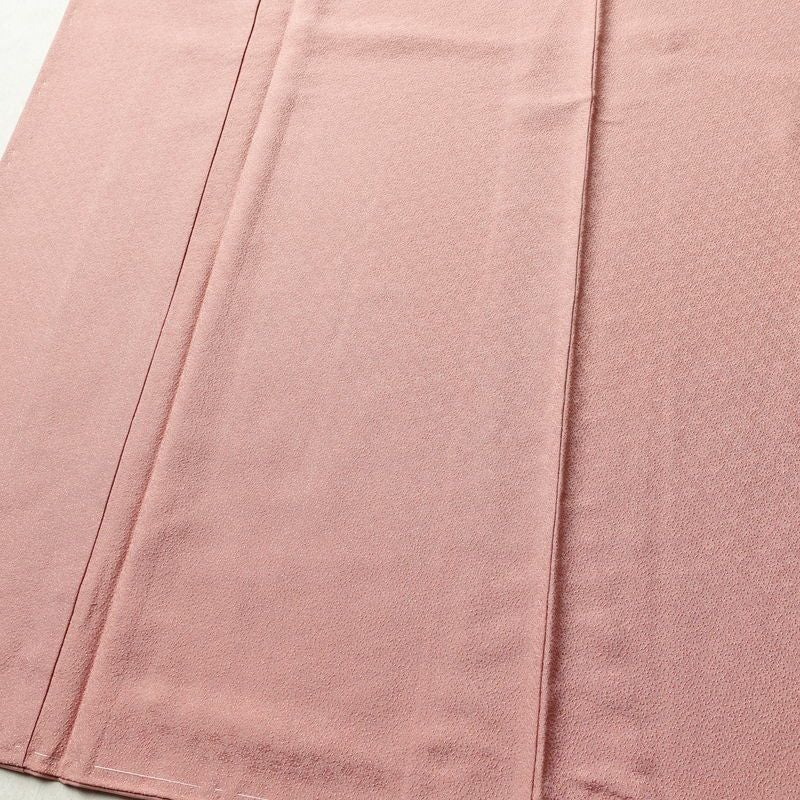 色無地 しつけ糸付き 正絹 その他の柄 袷仕立て 身丈154.5cm 裄丈66cm フォーマル 着物 ピンク_画像4