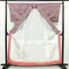 紬 良品 しつけ糸付き 正絹 その他の柄 袷仕立て 身丈159cm 裄丈64cm 着物 紫・藤色_画像3
